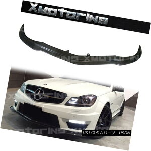 �G�A���p�[�c Carbon Fiber BS Style Front Spoiler Lip For BENZ W204 C204 12-14 C63 AMG Bumper BENZ W204 C204�p�Y�f�@��BS�X�^�C���t�����g�X�|�C���[���b�v12-14 C63 AMG�o���p�[