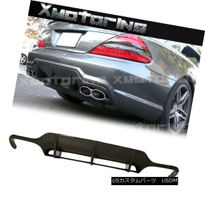 GAp[c For 2009-2012 BENZ R230 SL63 AMG Rear Bumper Replaced Lip Carbon Fiber Diffuser 2009-2012xcR230 SL63 AMGAop[bvJ[{t@Co[fBt[U[