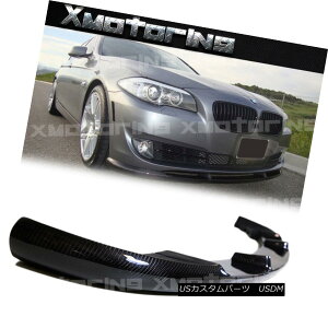 GAp[c H Style Carbon Fiber Front Spoiler Lip For BMW 11-15 F10 F11 5-Series OEM Bumper HX^CJ[{t@Co[tgX|C[bv - BMW 11-15 F10 F11 5V[YOEMop[