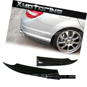 �G�A���p�[�c For W204 MB 2008-11 C300 C350 C63 Sedan AMG Rear Bumper Carbon Side Splitter Lip W204 MB�p2008-11 C300 C350 C63�Z�_��AMG���A�o���p�[�J�[�{���T�C�h�X�v���b�^�[���b�v