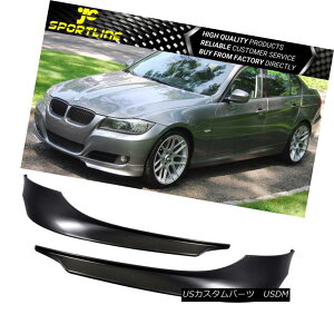 GAp[c Fits 09-12 BMW E90 SEDAN 328i 335 2PCS PP Front Bumper Lip Spolier Splitter tBbg09-12 BMW E90Z_328i 335 2PCS PPtgop[bvX|C[Xvb^[