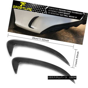GAp[c Fits 14-17 Benz C-Class W205 C63 AMG Sedan Rear Bumper Vents Spoiler Flics CF tBbg14-17xcCNXW205 C63 AMGZ_Aop[xgX|C[Flics CF