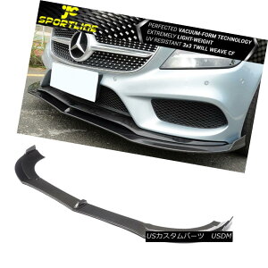 GAp[c Fits 15-18 Mercedes W218 CLS CLASS ML Style Front Bumper Lip Carbon Fiber tBbg15-18ZfXW218 CLS CLASS MLX^Ctgop[bvJ[{t@Co[