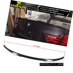 エアロパーツ Fits 14-17 BMW 4 Series F32 M4 Style Rear Trunk Spoiler Wing Lip Carbon Fiber フィット14-17 BMW 4シリーズF32 M4スタイルリアトランクスポイラーウイングリップカーボンファイバー