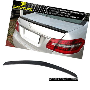 エアロパーツ Fits 10-16 Mercedes-Benz W212 E Class Sedan Rear Trunk Spoiler Carbon Fiber フィット10-16メルセデスベンツW212 Eクラスセダンリアトランクスポイラー炭素繊維