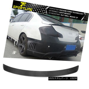 GAp[c Fits 07-15 Infiniti G35/G25/G37/Q40 Sedan Only Trunk Spoiler Carbon Fiber CF tBbg07-15CtBjeBG35 / G25 / G37 / Q4 0Z_̂݃gNX|C[Yf@CF