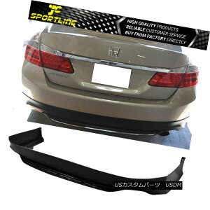 GAp[c Fits 13-15 Honda Accord Sedan 4-Door Black Polypropylene Rear Bumper Lip Spoiler tBbg13~15z_AR[hZ_4hAubN|vsAop[bvX|C[