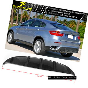 GAp[c Fits 08-14 BMW X6 E71 Rear Diffuser Carbon Fiber CF tBbg08-06 BMW X6 E71AfBt[U[J[{t@Co[CF