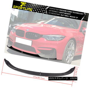 GAp[c Fits 15-17 BMW F80 M3 Sedan F82 M4 2Dr Front Bumper Lip P Style CF tBbg15-17 BMW F80 M3Z_F82 M4 2Drtgop[bvPX^CCF