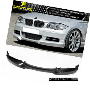 GAp[c Fits 07-13 BMW 1 Series E82 M Sport Bumper Front Bumper Lip Carbon Fiber tBbg07-13 BMW 1V[YE82 MX|[cop[tgop[bvJ[{t@Co[