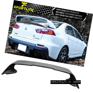 エアロパーツ Fits 08-15 Mitsubishi Lancer Only X Original EVO 10 Rear Trunk Spoiler Wing ABS フィット08-15三菱ランサーのみXオリジナルEVO 10リアトランクスポイラーウィングABS