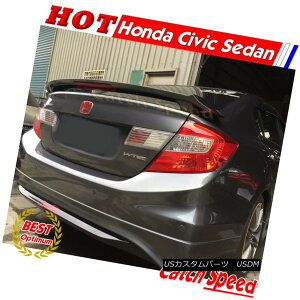 エアロパーツ Painted ABS Rear Trunk Spoiler Wing For Honda CIVIC Sedan 2012~15 Free LED light ホンダシビックセダン用塗装済みABSリアトランク・スポイラー・ウィング2012?15フリーLEDライト