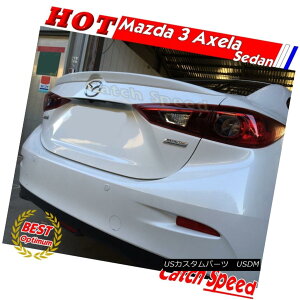 GAp[c Painted OE Style Rear Trunk Spoiler Wing For Mazda 3 Axela 2014 ~ 2016 Sedan hꂽOEX^C}c_3̃AgNEX|C[ECOANZ2014?2016Z_