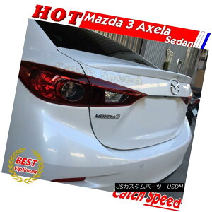 エアロパーツ Unpainted OE Style Rear Trunk Spoiler Wing For Mazda 3 Axela 2014 ~ 2016 Sedan マツダ3アクセル2014?2016セダン用未塗装OEスタイルリアトランク・スポイラーウイング