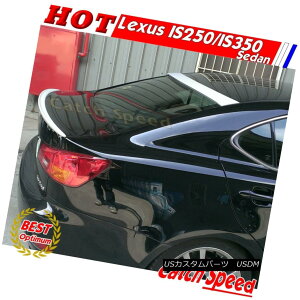 エアロパーツ Combo Unpainted OE Rear Roof+Trunk Spoiler For Lexus IS250 IS350 Sedan 2006~2012 コンボ未塗装OEリアルーフ+トランク・スポイラー、レクサスIS250 IS350セダン2006?2012