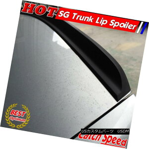 エアロパーツ Flat Black SG Type Rear Trunk Lip Spoiler Wing For Audi A6 C4 Sedan 1994~1997 ? アウディA6 C4セダン1994?1997のフラットブラックSGタイプリアトランクリップスポイラーウイング?