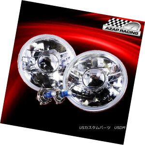 GAp[c Brand New Clear 7" H6024 Round Projector Headlights Head Lamps With Bulbs Pair uh̐VNA7 "H6024EhvWFN^[wbhCgd̃yAƃwbhv