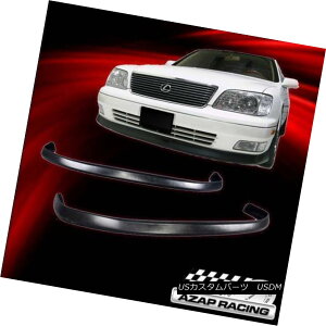 GAp[c 1998-2000 VIP Style Black PU Front Bumper Lip Spoiler Bodykit Fits Lexus LS400 1998-2000 VIPX^CubNPUtgop[bvX|C[{fBLbg̓NTXLS400ɓK