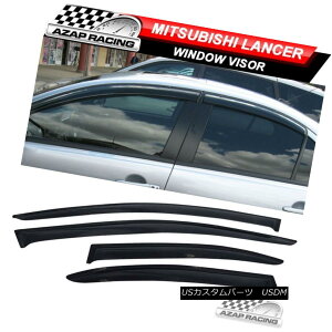 GAp[c Fits 08-17 Mitsubishi Lancer Slim Acrylic Window Visors 4Pc tBbg08-17OHT[XAÑoCU[4Pc