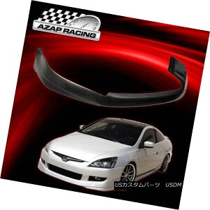 �G�A���p�[�c 03-05 Poly Urethane Front Bumper Lip Spoiler Fits Honda Accord EX LX Coupe 2Door 03-05�|���E���^���t�����g�o���p�[���b�v�X�|�C���[�̓z���_�A�R�[�hEX LX�N�[�y2Door�ɓK�� �y���s�A���i�z