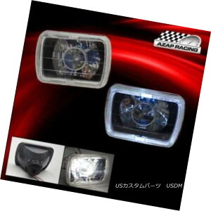 GAp[c White Halo Front Headlight Lamp 7X6 Square Rectangular Projector H4 Bulb zCgn[tgwbhCgv7×6XNGA`vWFN^[H4ou