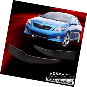 GAp[c 2009 10 PP OE Style Front Bumper Lip Splitter 2Pcs Fits Toyota Corolla Sedan 4Dr 2009 10 PP OEX^Ctgop[bvXvb^[2g^J[Z_4Dr