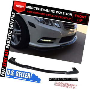GAp[c 10-13 E Class W212 4Dr AMG Godhand Style Front Bumper Lip Carbon Fiber CF 10-13 ENXW212 4Dr AMGSbhnhX^Ctgop[bvJ[{t@Co[CF