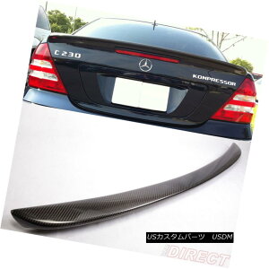 GAp[c 01-07 Benz C-Class W203 4D Sedan Rear Boot Trunk Spoiler Wing Carbon Fiber CF 01-07xcCNXW203 4DZ_Au[cgNX|C[EBOJ[{t@Co[CF