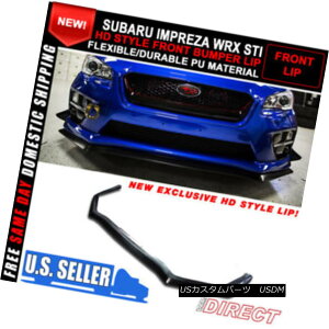 GAp[c For 15-18 Subaru WRX STI 4Dr HD Style Front Bumper Lip Spoiler - PU 15-18XoWRX STI 4Dr HDX^Ctgop[bvX|C[ - PU