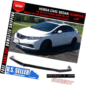 �G�A���p�[�c Fit 13-15 Honda Civic CS Style Front Bumper Lip Unpainted - PU (Poly Urethane) �t�B�b�g13-15�z���_�V�r�b�NCS�X�^�C���t�����g�o���p�[���b�v���h�� - PU�i�|���E���^���j
