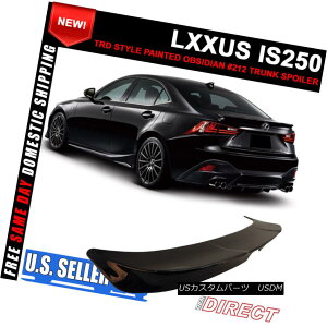 GAp[c For 14-16 Lexus IS250 Painted Obsidian Black # 212 TRD Style Trunk Spoiler (ABS) 14?16NTXIS250hj΃ubN212 TRDX^CgNX|C[iABSj
