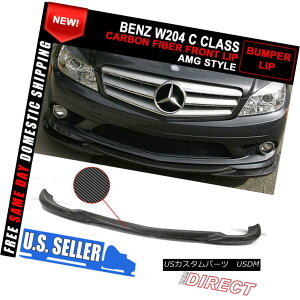 GAp[c 08-11 Mercedes Benz C Class W204 Sedan Carbon Fiber AMG Style Front Bumper Lip 08-11ZfXxcCNXW204Z_J[{t@Co[AMGX^Ctgop[bv