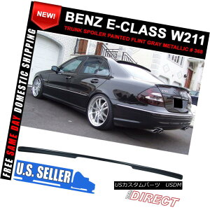 GAp[c 03-09 Benz E-Class W211 AMG Rear Trunk Spoiler Painted Flint Gray Metallic #368 03-09xcENXW211 AMGAgNX|C[yCgtgO[^bN368