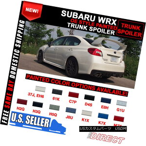 GAp[c For 15-18 Subaru WRX STI OE Painted Rear Trunk Spoiler All OEM Color ed 15-18XoWRX STI OEh㕔gNEX|C[ׂĂOEMJ[ed