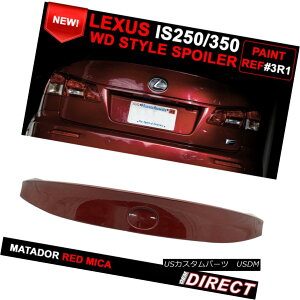GAp[c For 06-13 Lexus Is250 350 IK Style Trunk Spoiler - Painted Matador Red Mica #3R1 06-13NTXIs250 350 IKX^CgNX|C[ - yCg}^h[bh}CJ3R1