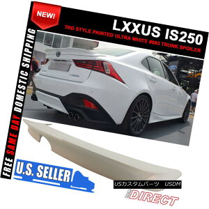 GAp[c For 14-16 Lexus IS250 Painted Ultra White # 083 TRD Style Trunk Spoiler (ABS) 14-16NTXIS250hEgzCg083 TRDX^CgNX|C[iABSj