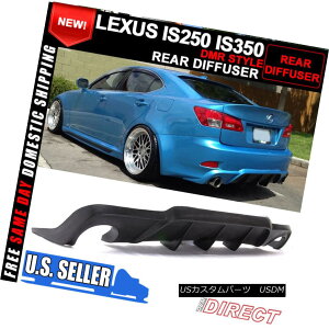 GAp[c For 06-12 Lexus IS250 350 4DR DMR Style Rear Diffuser Bumper Lip Add On Black PU 06-12NTXIS250 350 4DR DMRX^CAfBt[U[op[bvAhIubN