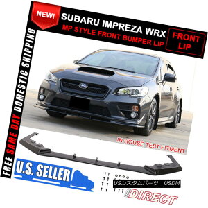 GAp[c For 15-18 Subaru Impreza WRX STI MP Style Front Bumper Lip Spoiler - ABS 15-18XoCvbTWRX STI MPX^Ctgop[bvX|C[ - ABS