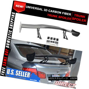 GAp[c 57 Inch Universal Fit 3D Carbon Fiber CF Rear GT Trunk Spoiler Wing Racing Deck 57C`jo[TtBbg3DJ[{t@Co[CFAGTgNX|C[ECO[VOfbL