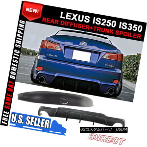 GAp[c For 06-12 Lexus IS250 350 Rear Diffuser DMR Style + IK Style Trunk Spoiler PU 06-12NTXIS250 350AfBt[U[DMRX^C+ IKX^CgNX|C[PU
