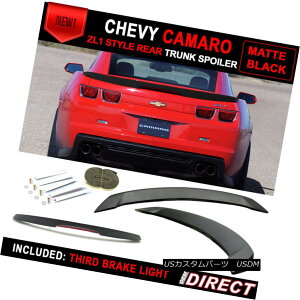 GAp[c 10-13 Chevy Camaro ZL1 Style Trunk Spoiler Painted Matte Black 10-13V{[J}ZL1X^CgNX|C[h}bgubN