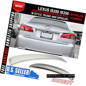 エアロパーツ For 06-13 Lexus Is250/Is350 Type IK Trunk + Roof Spoiler - Tungsten Pearl #1G1 06-13レクサスIs250 / Is350タイプIKトランク+ルーフスポイラー - タングステンパール＃1G1