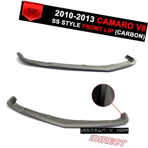 GAp[c For 10-13 Chevy Camaro V8 Front Bumper Lip Spoiler Ss Style Carbon Fiber 10-13V{[J}V8tgop[bvX|C[SsX^C̒Yf@