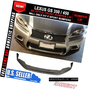 GAp[c For 13-15 Lexus F Sport Only GS 350 450 Sk Style 4 Dr Sedan Front Bumper Lip PU 13-15NTXFX|[ĉGS 350 450 SkX^C4 DrZ_tgop[bvPU