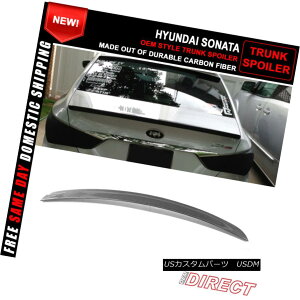GAp[c Fit For 11-14 Hyundai Sonata OE Style Trunk Spoiler Carbon Fiber CF 11-14\i^OEX^CgNEX|C[Yf@CFɓK