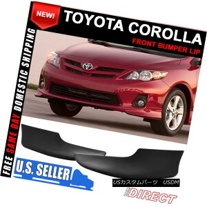 GAp[c For 11-13 Toyota Corolla Front Bumper Lip Splitters 2PCS PP OE Style 11-13g^J[tgop[bvXvb^[2PCS PP OEX^Cp