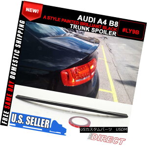 GAp[c Fit For 09-12 Audi A4 B8 A Style RS Style Painted #Ly9B ABS Trunk Spoiler AEfBA4 B8X^CRSX^Chς݁Ly9B ABSgNX|C[