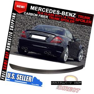 GAp[c Fit 05-10 Benz SLK-Class R171 A Type Rear Boot Trunk Spoiler Wing Carbon Fiber tBbg05-10xcSLKNXR171 A^Au[cgNX|C[EBOJ[{t@Co[