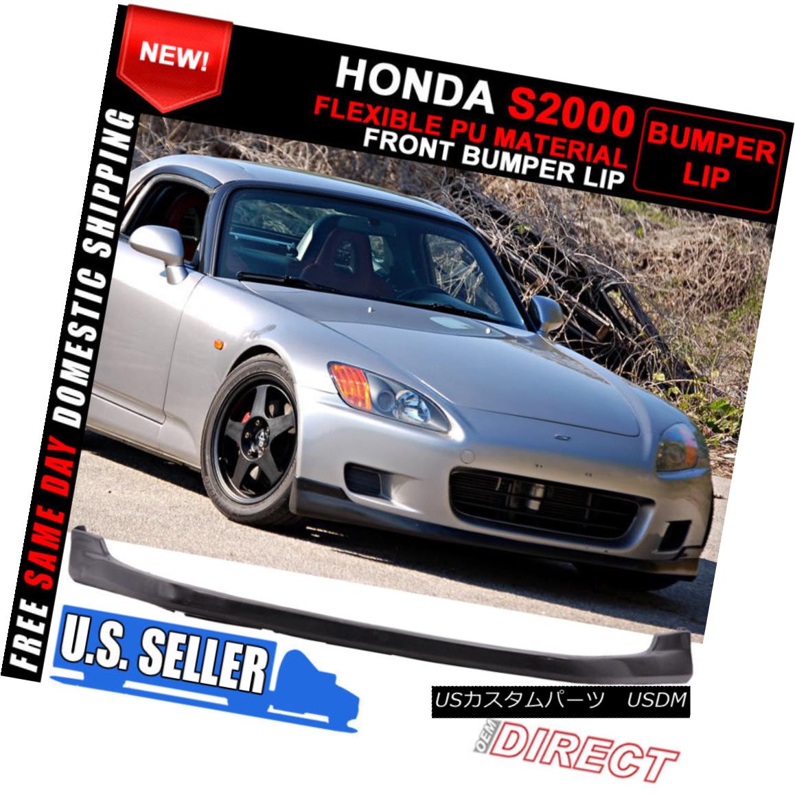 エアロパーツ For 00-03 Honda S2000 AP1 T-R Style PU Front Bumper Lip Spoiler  Bodykit 00?03用ホンダS2000 AP1 T-RスタイルPUフロントバンパーリップスポイラーボディキット | カスタムパーツ WORLD倉庫