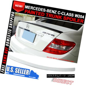 GAp[c 08-14 Benz C Class W204 AMG Style Trunk Spoiler Painted #149 Polar White 08-14xcCNXW204 AMGX^CgNEX|C[149ɔ